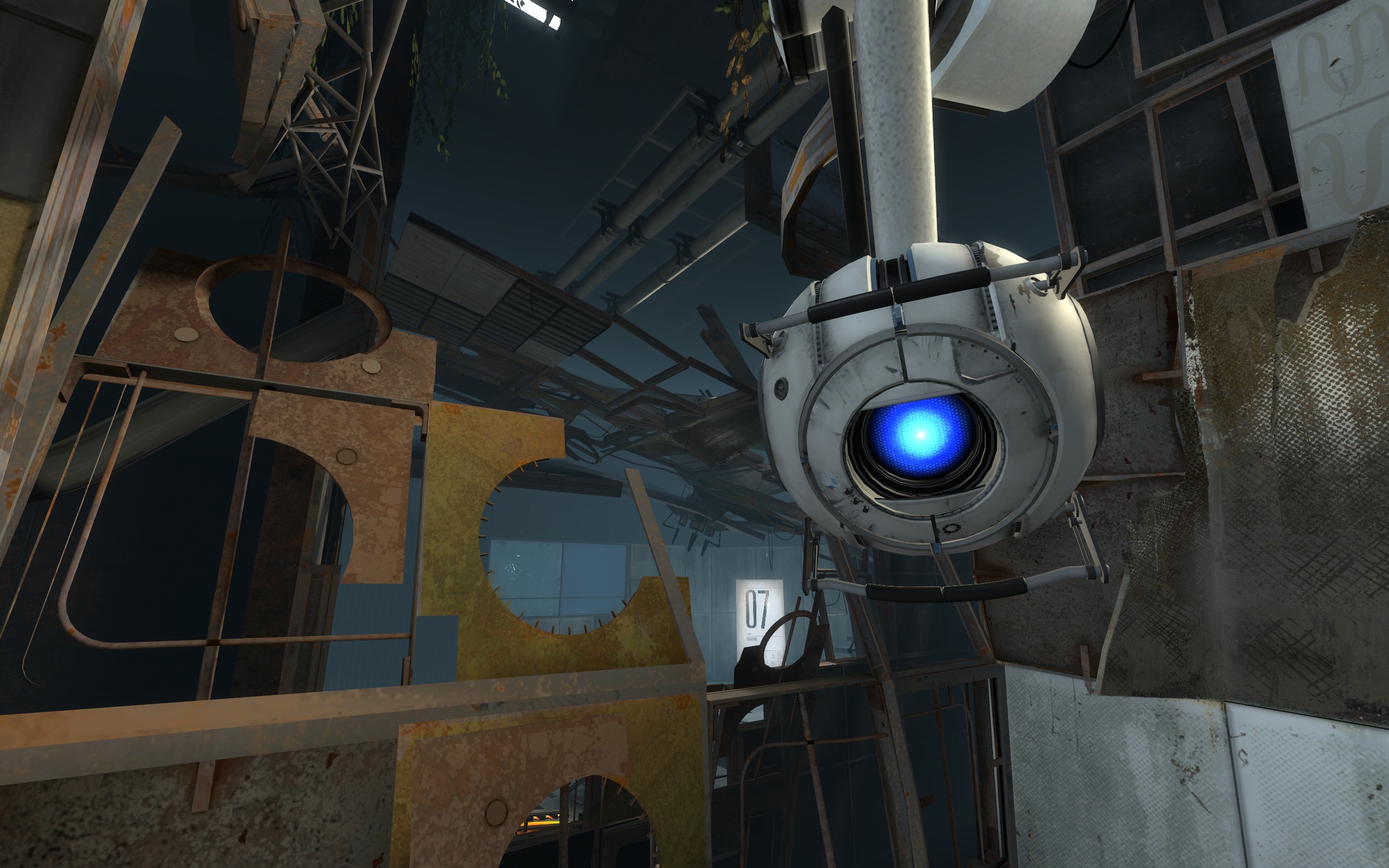Б г портал. Portal 2. Portal 2 робот Уитли. Уитли Portal 2 игрушка. Portal 2 screenshots.