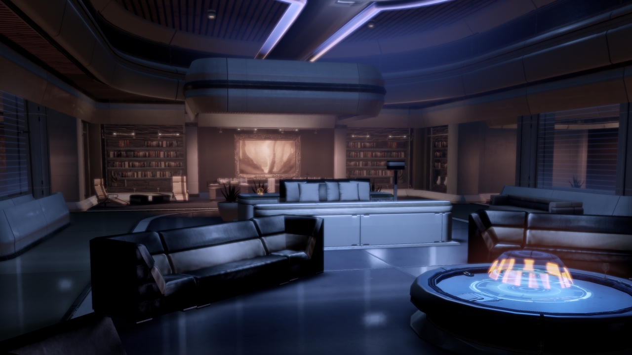 Ai room. Mass Effect интерьер. Комната Mass Effect. Mass Effect 3 интерьер. Mass Effect 3 каюта Шепарда.