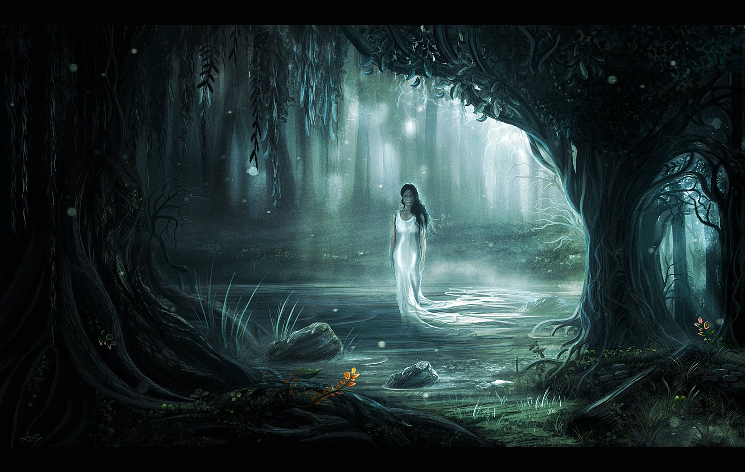 Призрачные миры. Фэнтези лес. Мистическое фэнтези. Призрак девушки фэнтези. Привидение фэнтези.