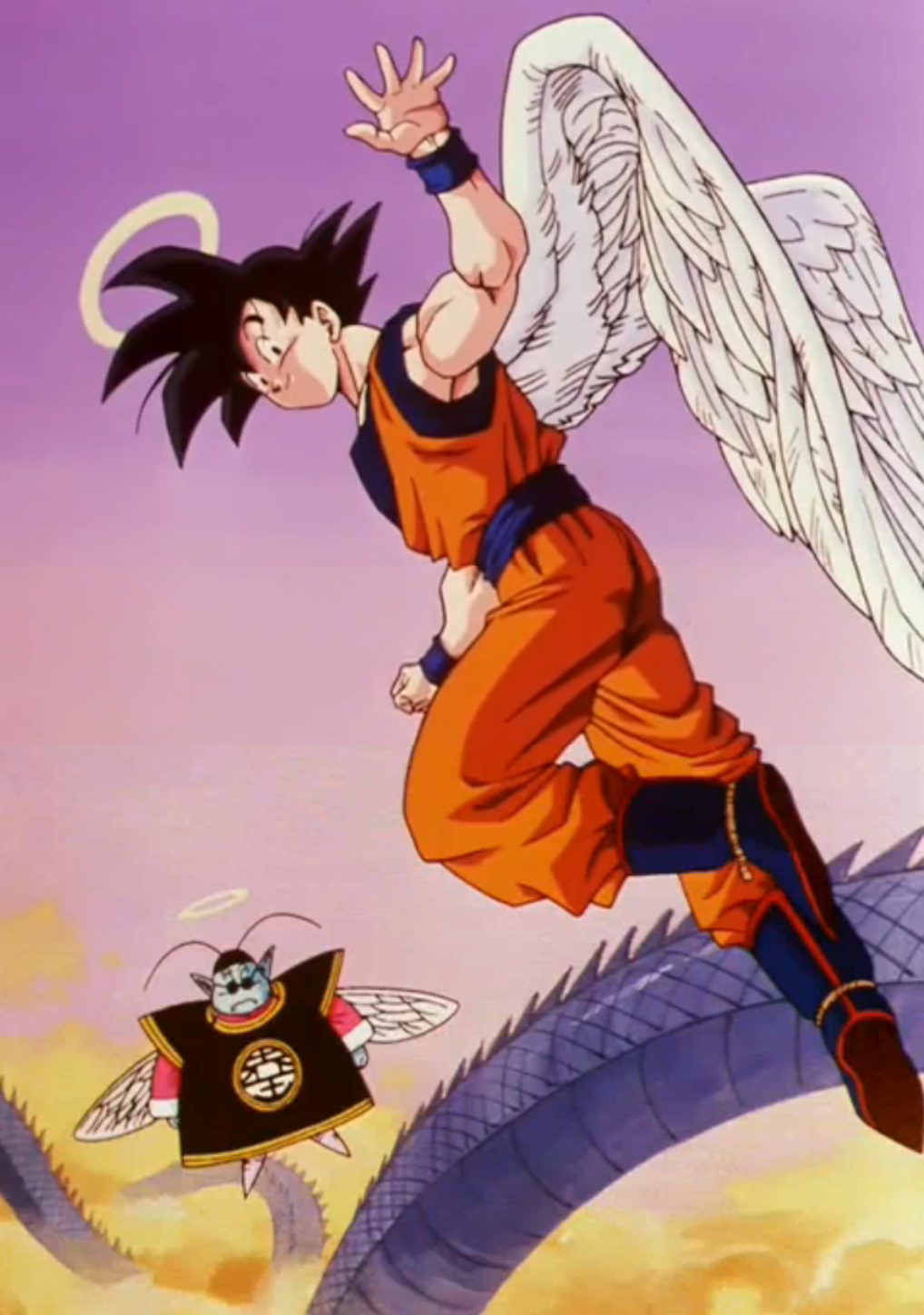 Yamcha surviving goku knocking him into the manga panel : r/Ningen