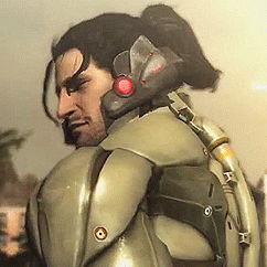 Jetstream Sam Rubbing His Chin/Thinking Metal Gears Rising GIF Meme Template