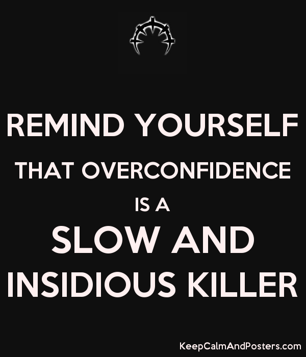 Slowly перевод на русский. Remind yourself that overconfidence is a Slow and Insidious Killer. Remind yourself. Overconfidence картинки без фона.